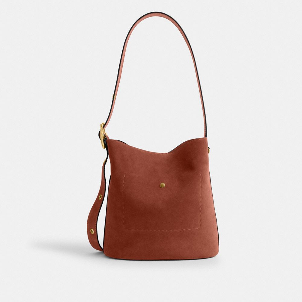 Coach Bleecker Bucket Bag Brass Clay