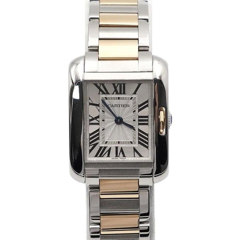 Cartier Tank Anglaise18 K Gold Combination Tank Anglaise Small Quartz Women's Watch W5310046