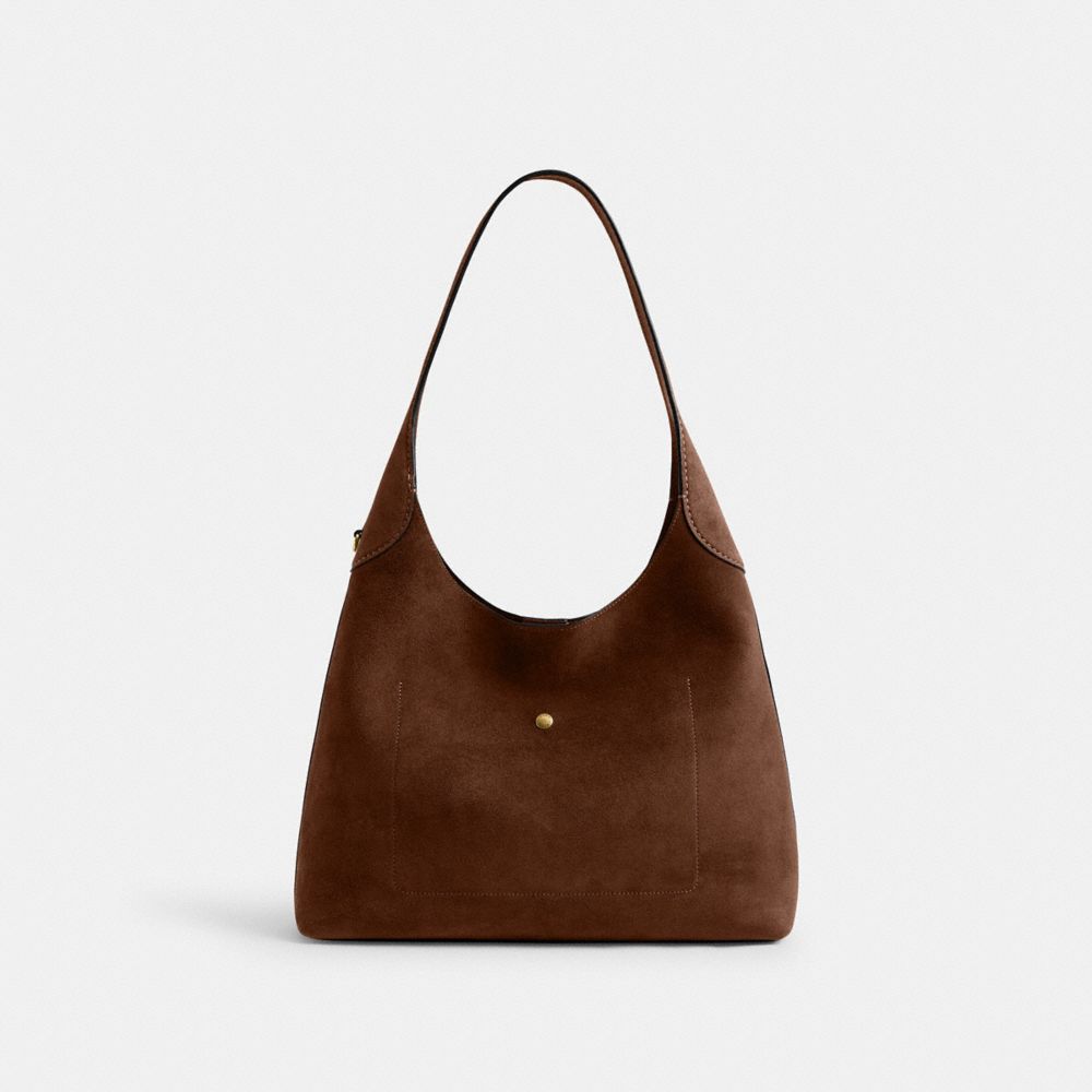 Coach Brooklyn Shoulder Bag 34 Brass Warm Brown