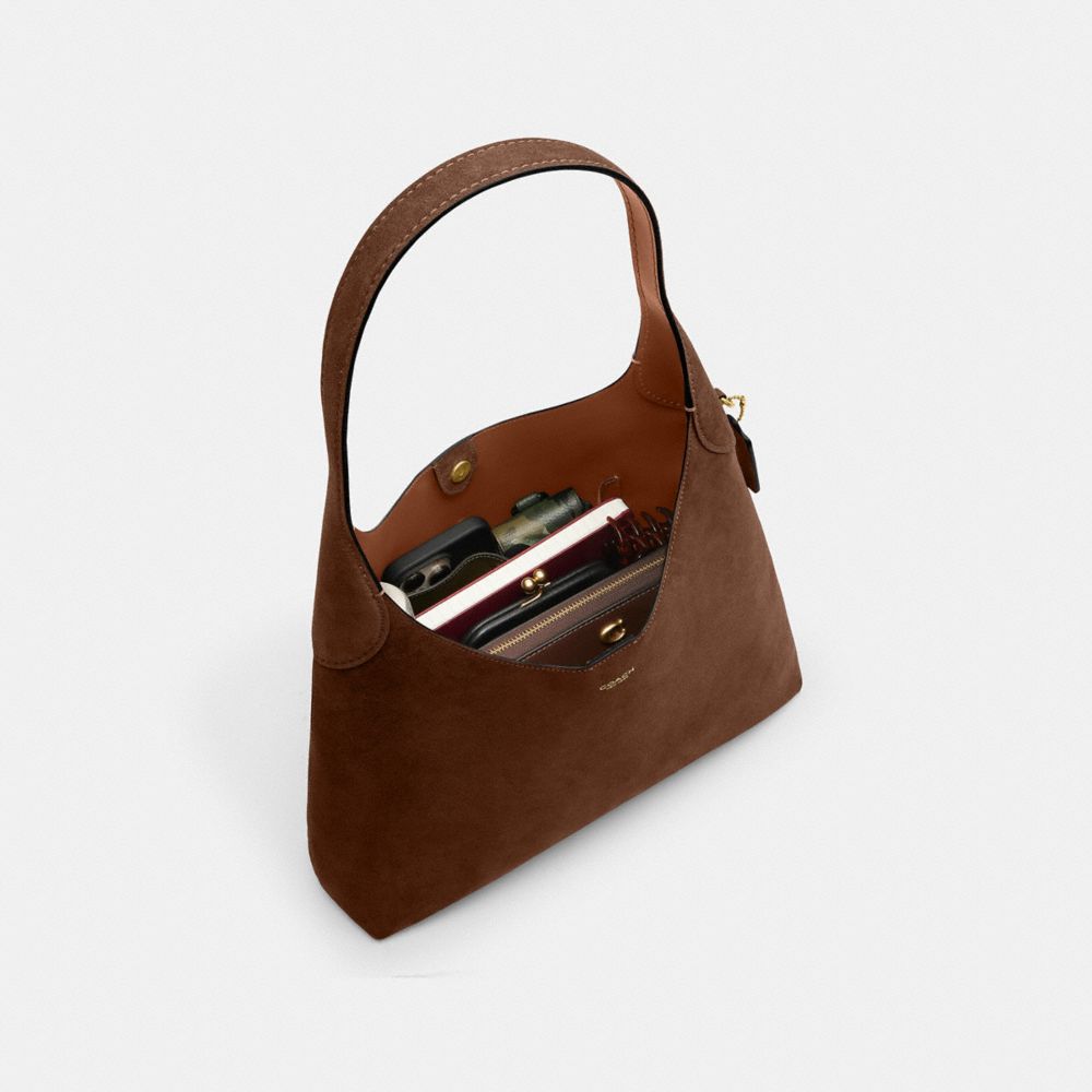 Coach Brooklyn Shoulder Bag 34 Brass Warm Brown