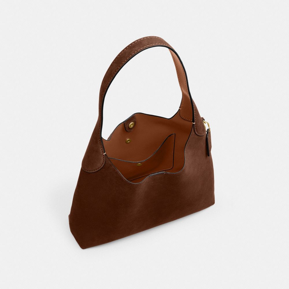 Coach Brooklyn Shoulder Bag 34 Brass Warm Brown