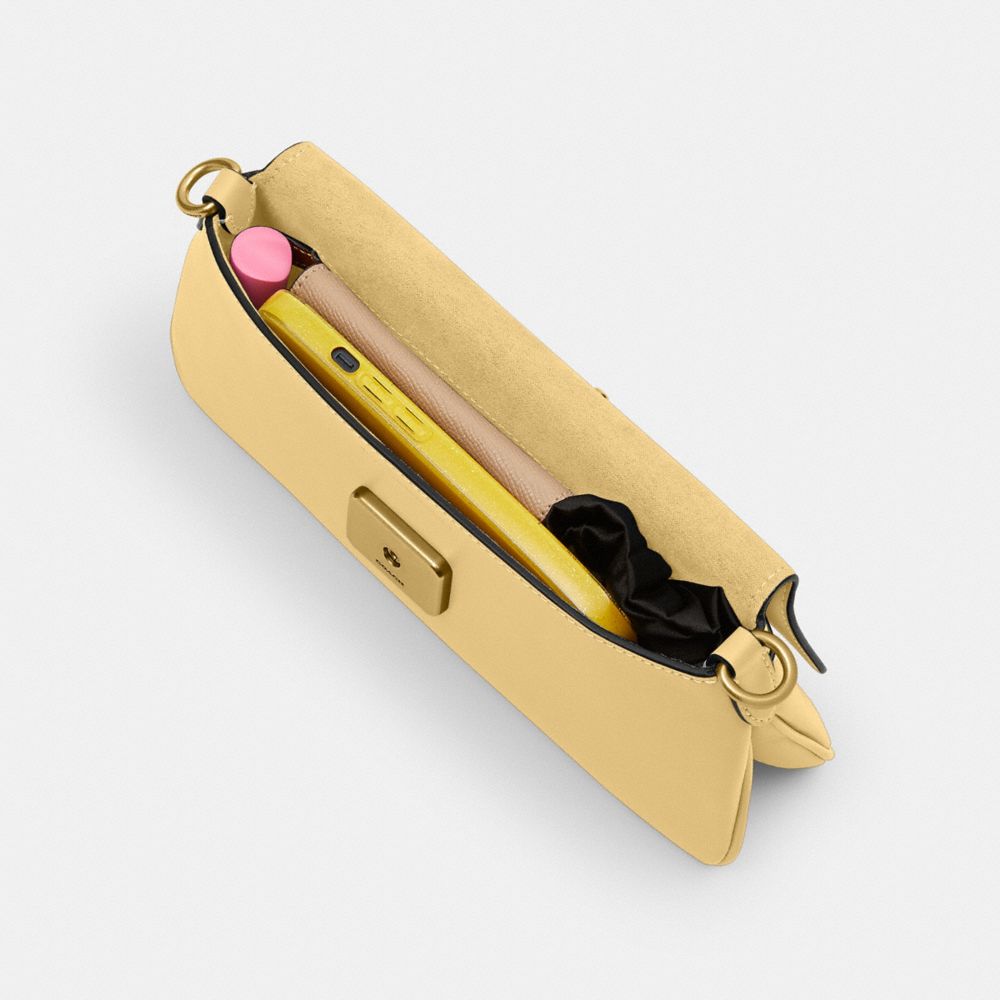 Coach Jet Shoulder Bag Brass Vanilla