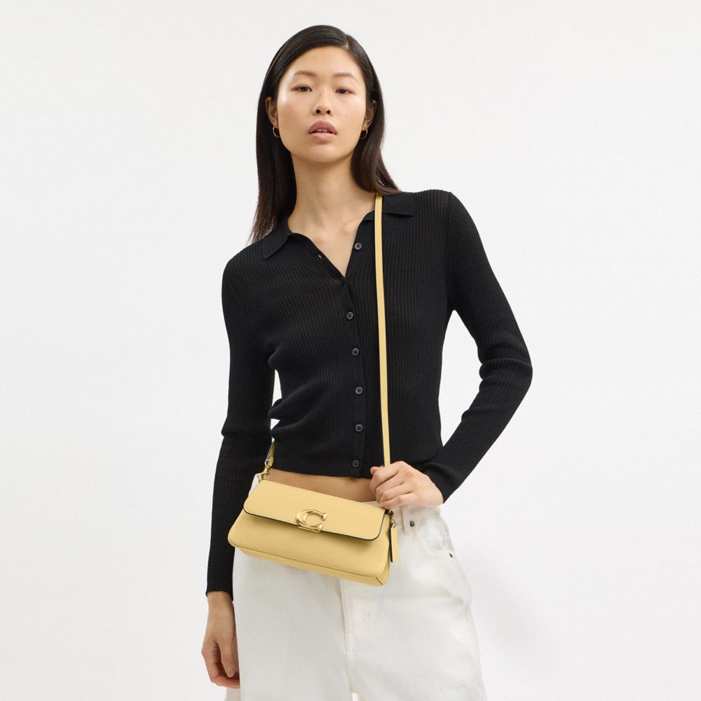 Coach Jet Shoulder Bag Brass Vanilla