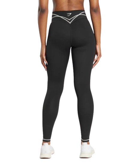 Women's Gymshark Stitch Feature Leggings Black