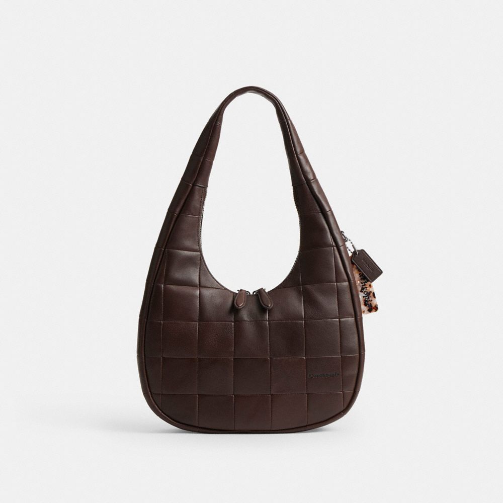Coach Alter/Ego Crescent Shoulder Bag In Upcrafted Leather Maple