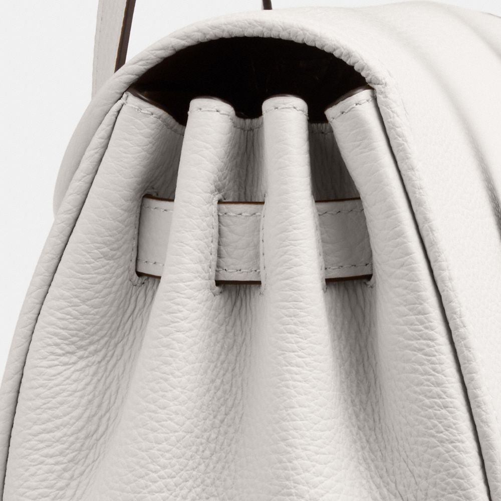 Coach Bridget Flap Shoulder Bag Silver Chalk