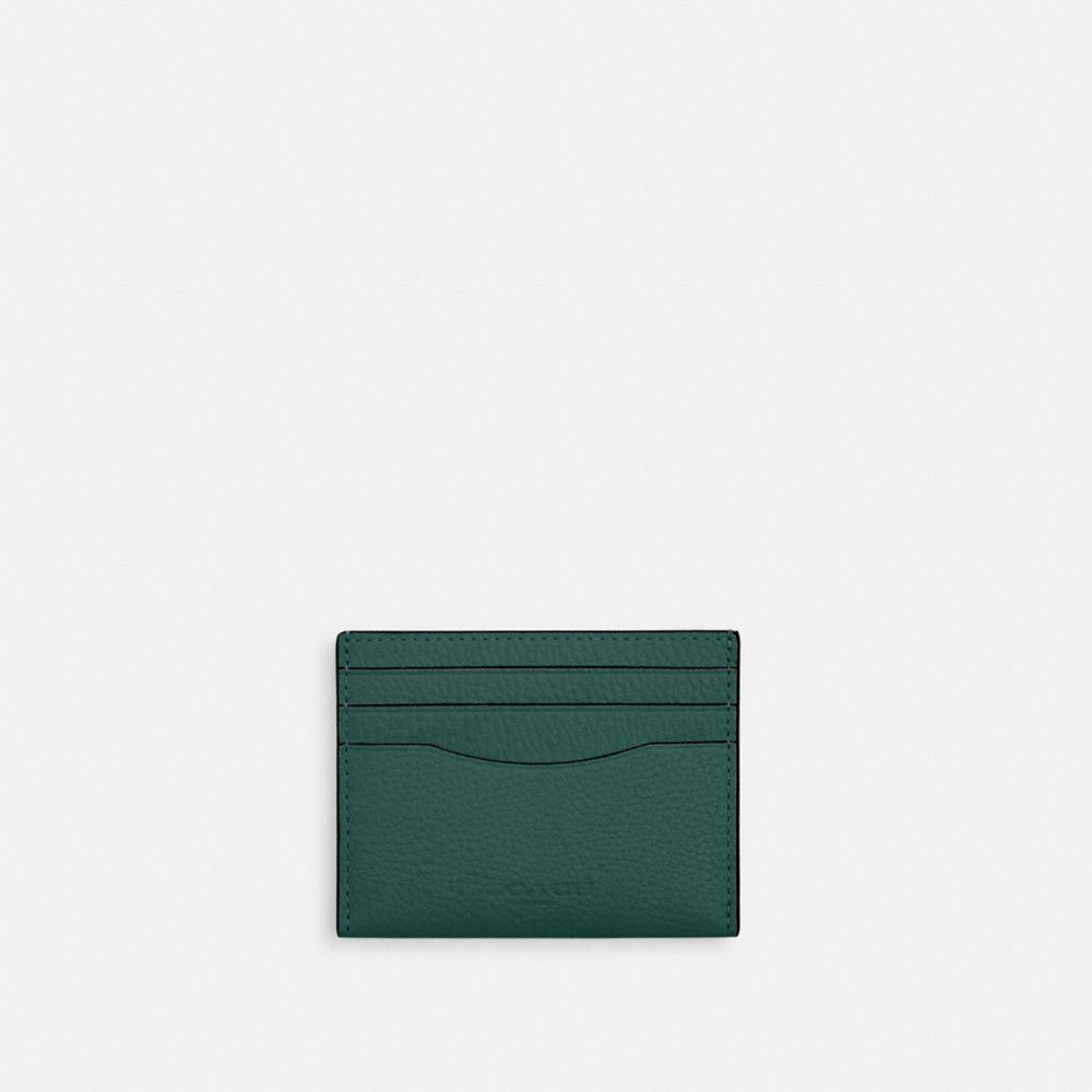 Coach Slim Id Card Case Emerald Emerald
