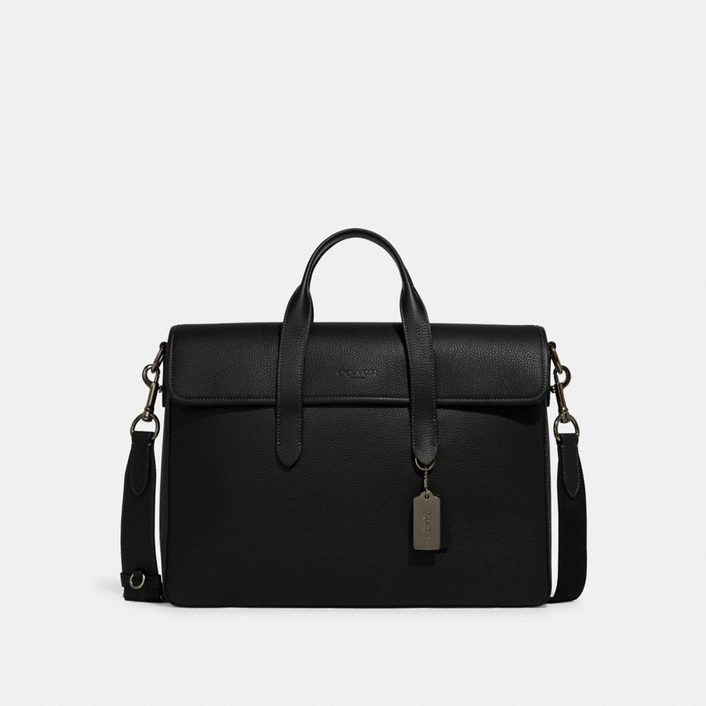 Coach Sullivan Portfolio Brief Gunmetal Black