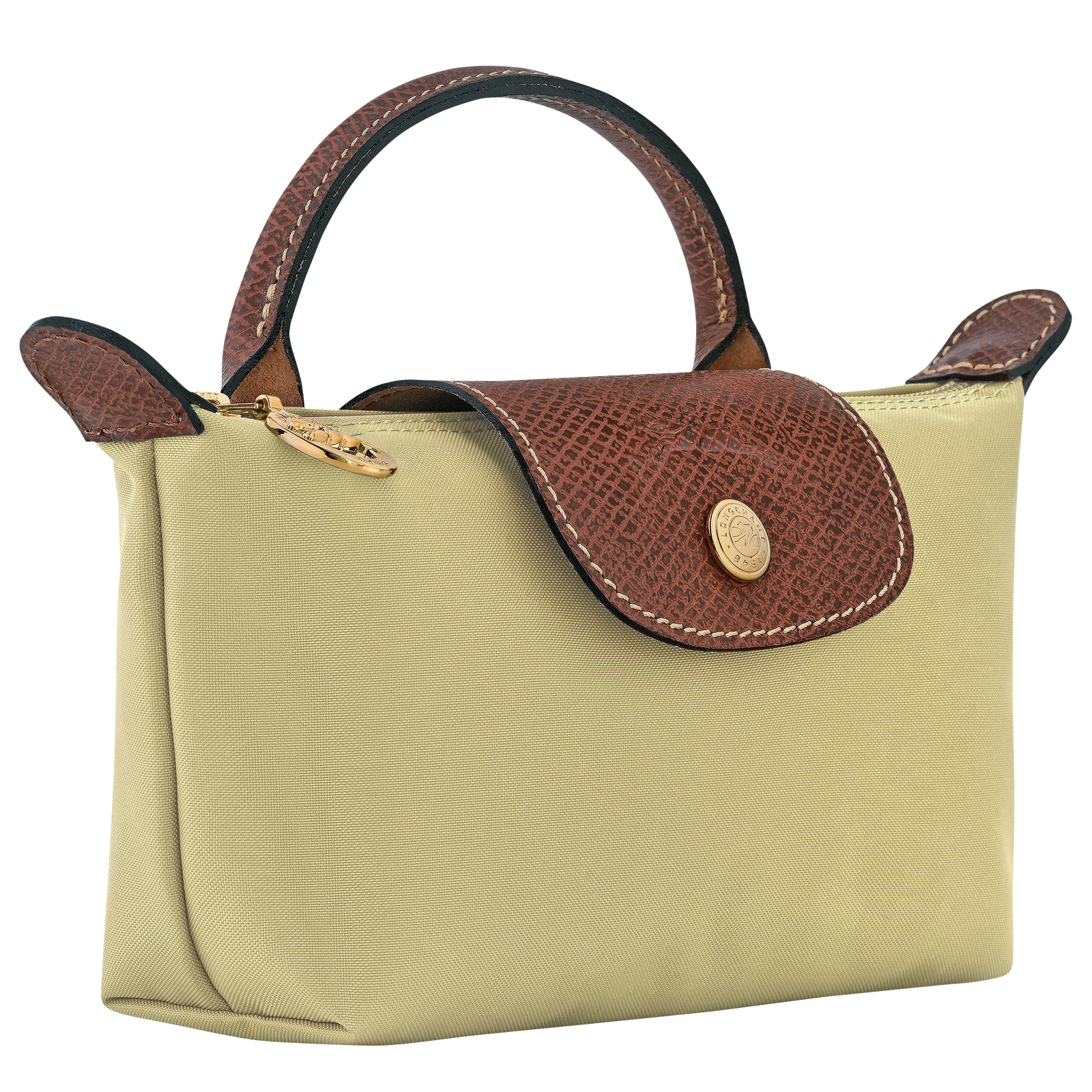 Longchamp Le Pliage Original Pouch with handle Pistachio