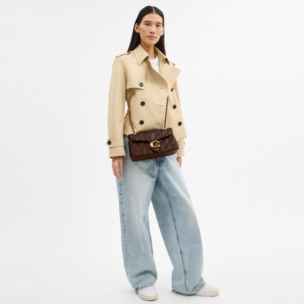 Coach Tabby Shoulder Bag 26 With Pillow Quilting Brass Maple