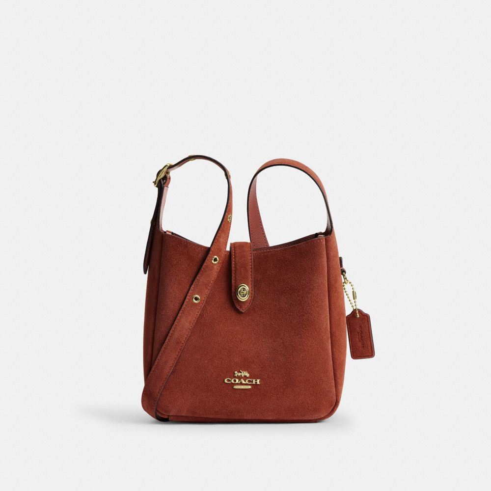 Coach Hadley Mini Crossbody Bag Gold Clay