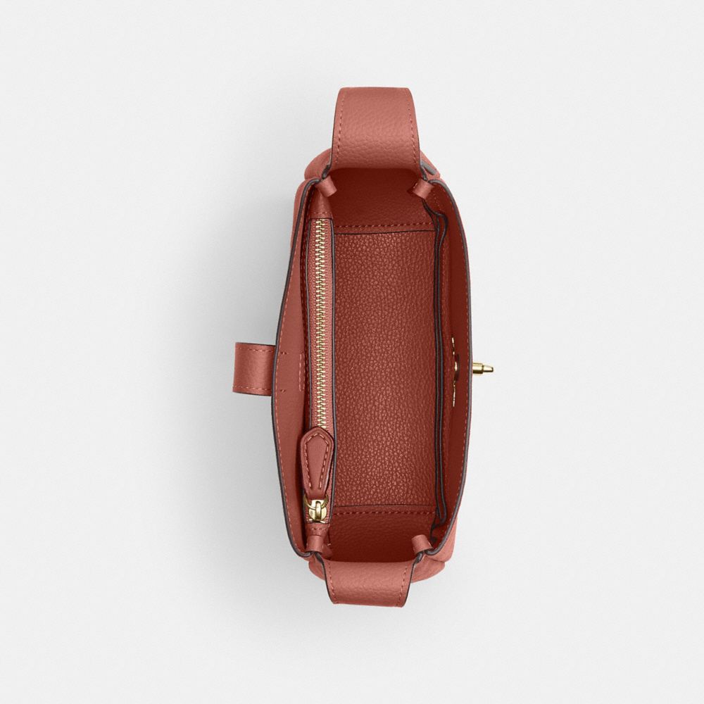 Coach Hadley Mini Crossbody Bag Gold Clay
