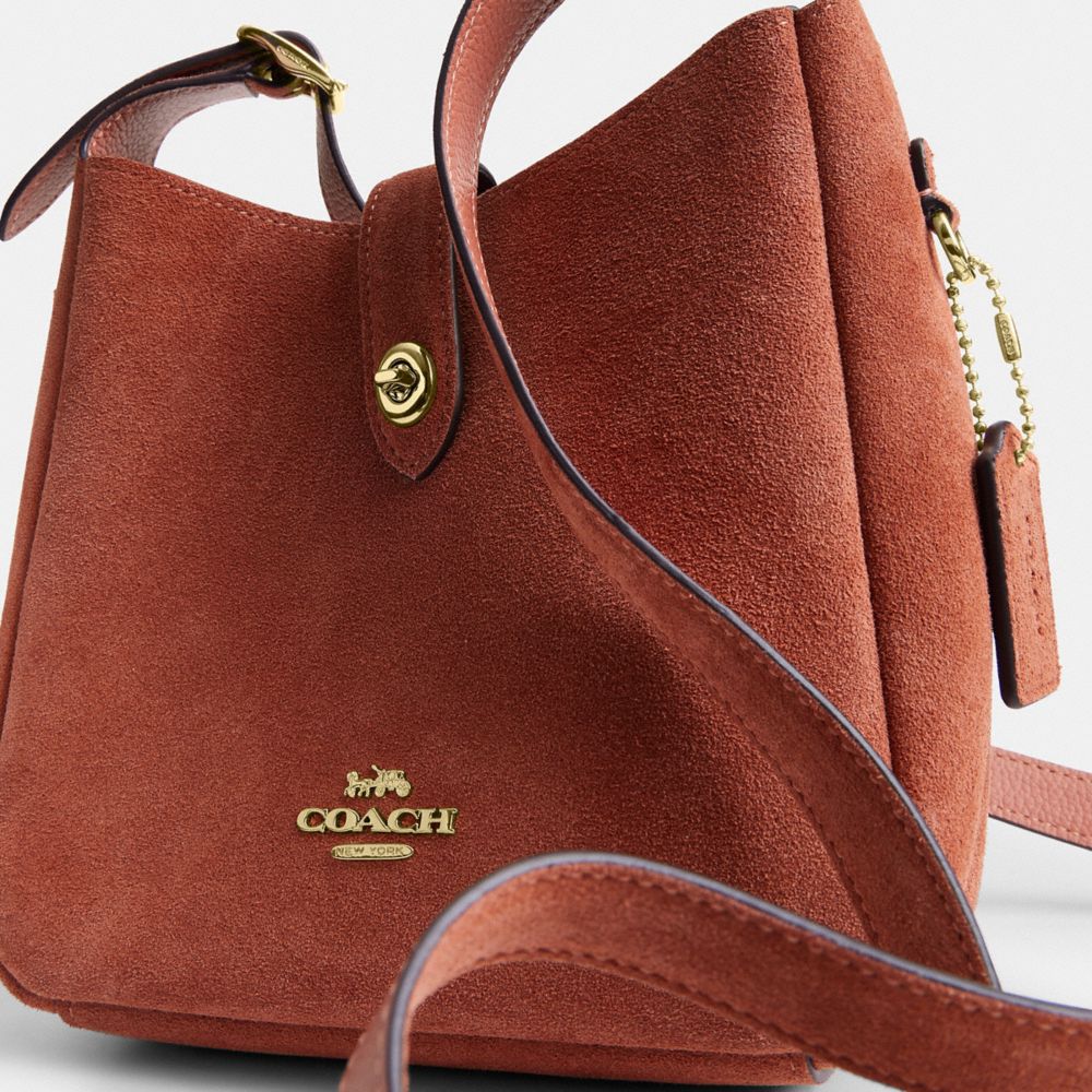 Coach Hadley Mini Crossbody Bag Gold Clay