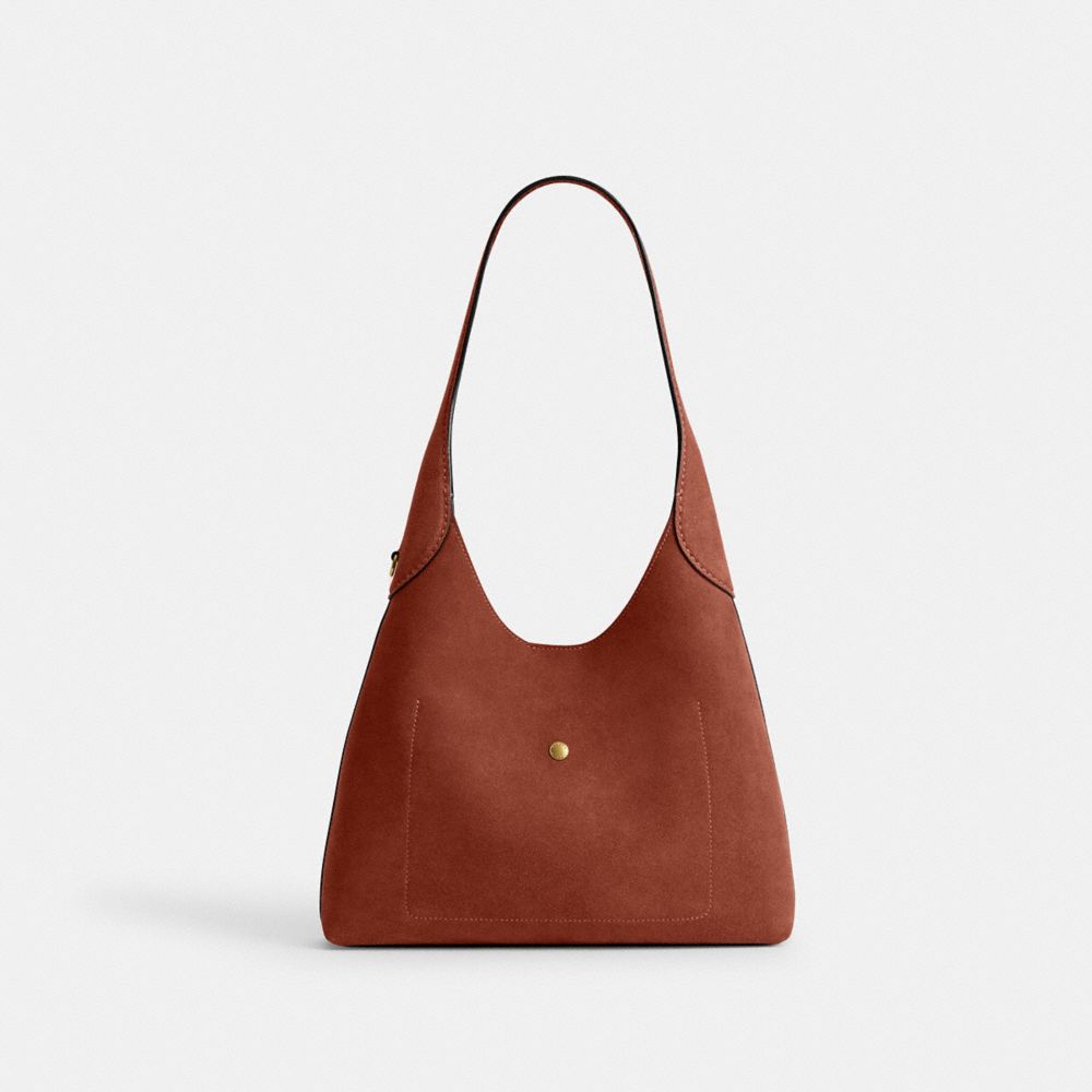 Coach Brooklyn Shoulder Bag 28 Brass Clay