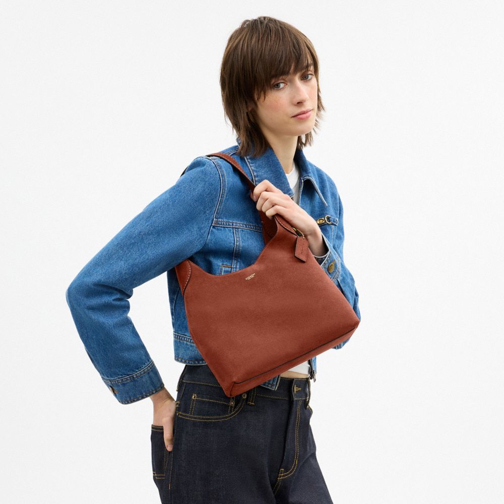 Coach Brooklyn Shoulder Bag 28 Brass Clay
