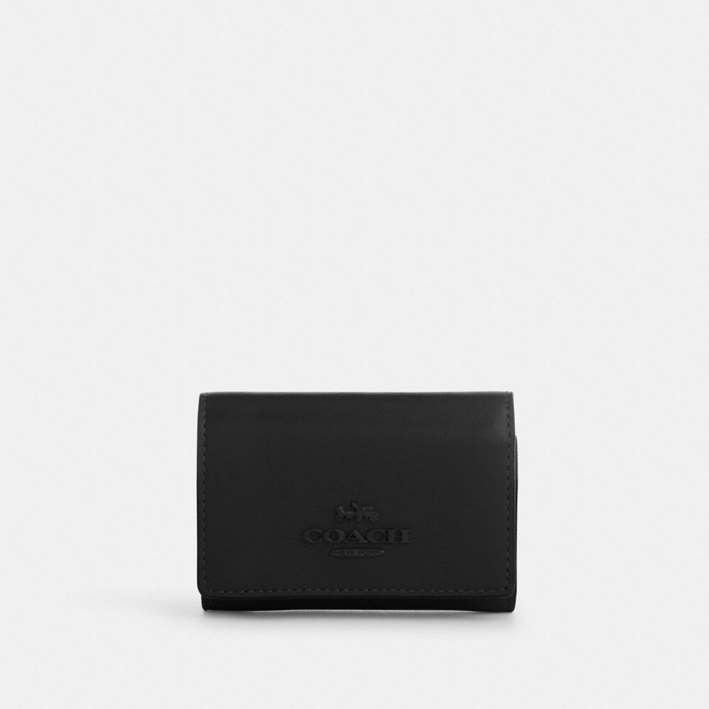 Coach Micro Wallet Black Copper Black
