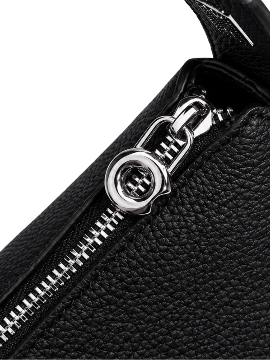 Liora Pebble - Ladies Leather Handbag  | Black