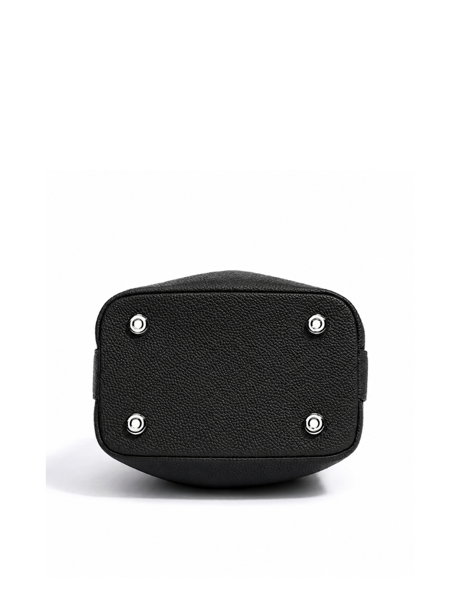 Liora Pebble - Ladies Leather Handbag  | Black