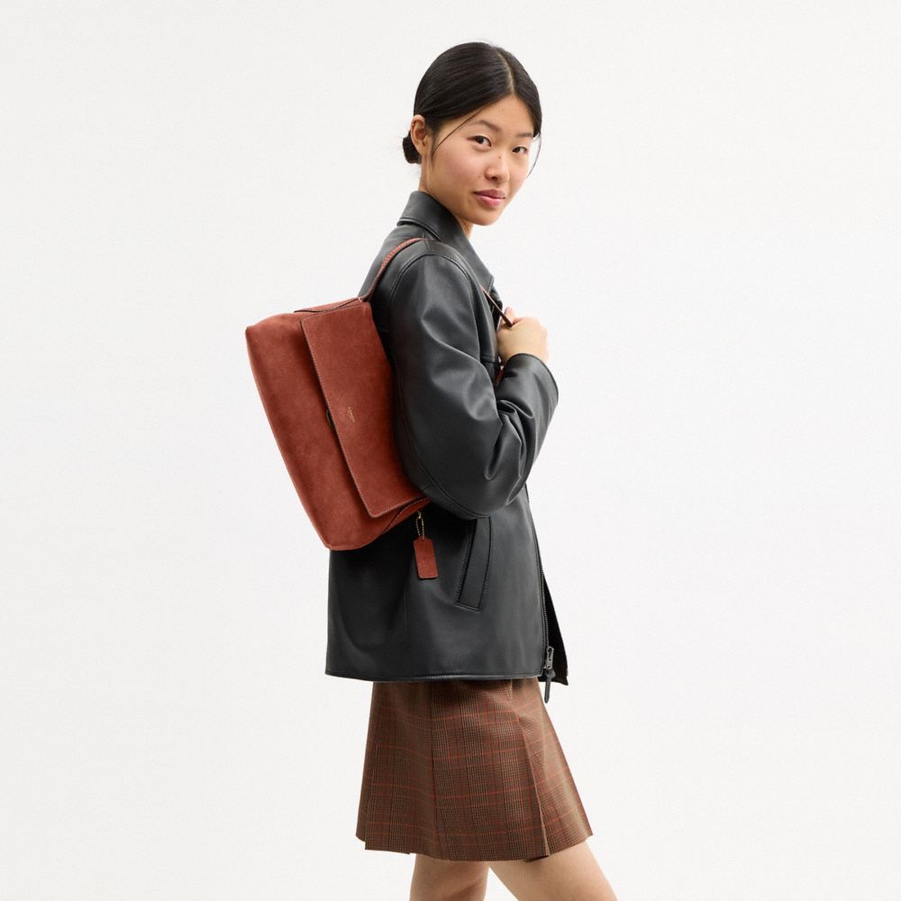 Coach Chelsea Shoulder Bag 30 Brass Clay
