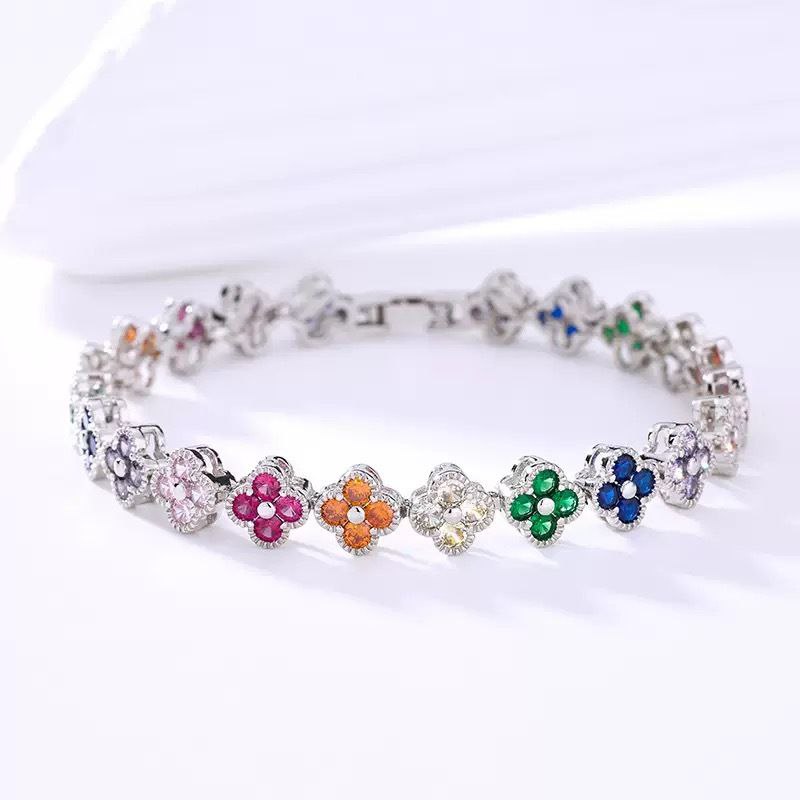 Rainbow Clover Bracelet