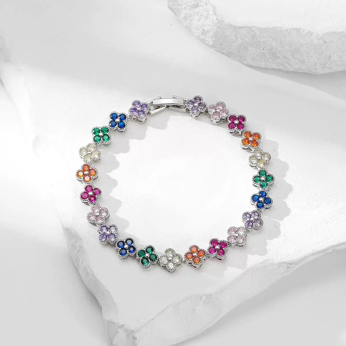 Rainbow Clover Bracelet