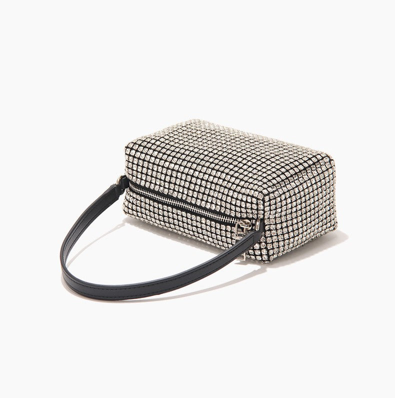 Fulgora - Box Bag With Rhinestones
