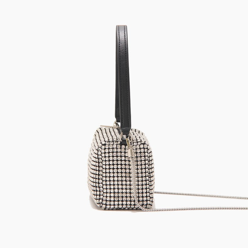 Fulgora - Box Bag With Rhinestones
