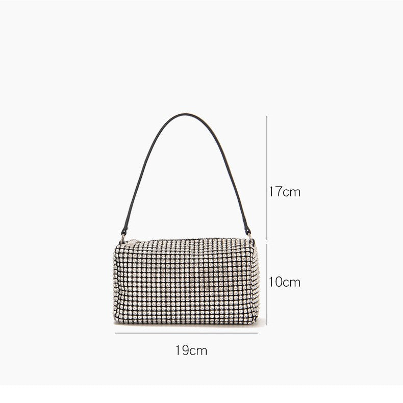 Fulgora - Box Bag With Rhinestones