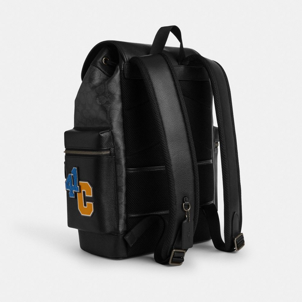 Sprint Backpack In Signature Canvas With Patches