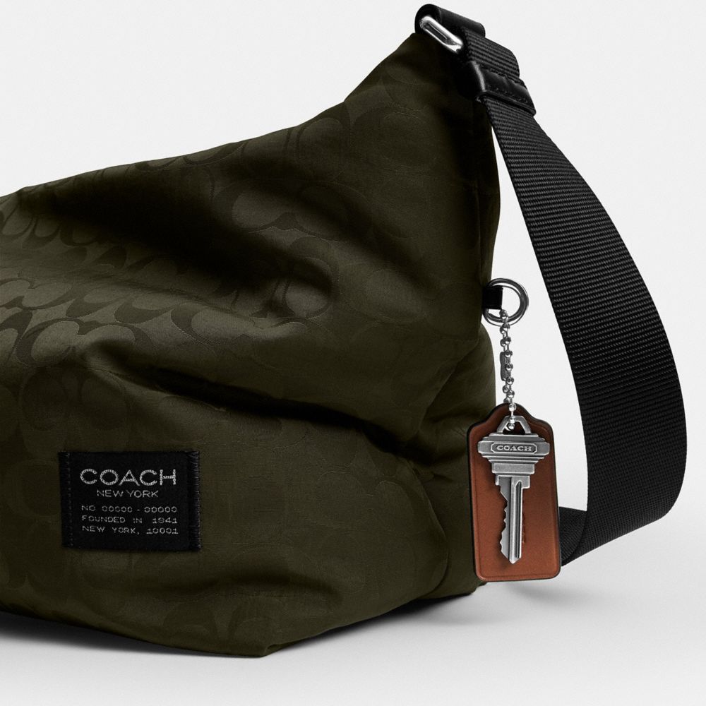 Leo Crossbody In Signature Nylon