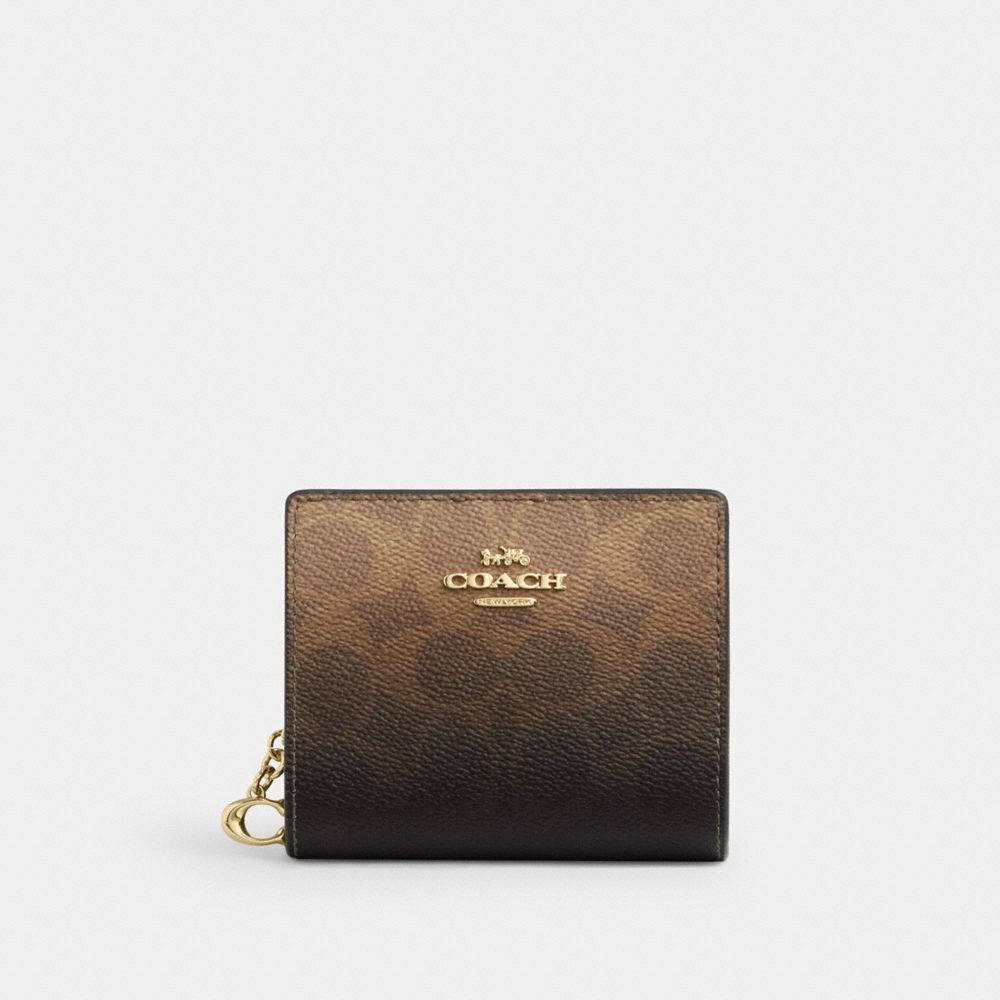 Snap Wallet In Ombre Signature Canvas