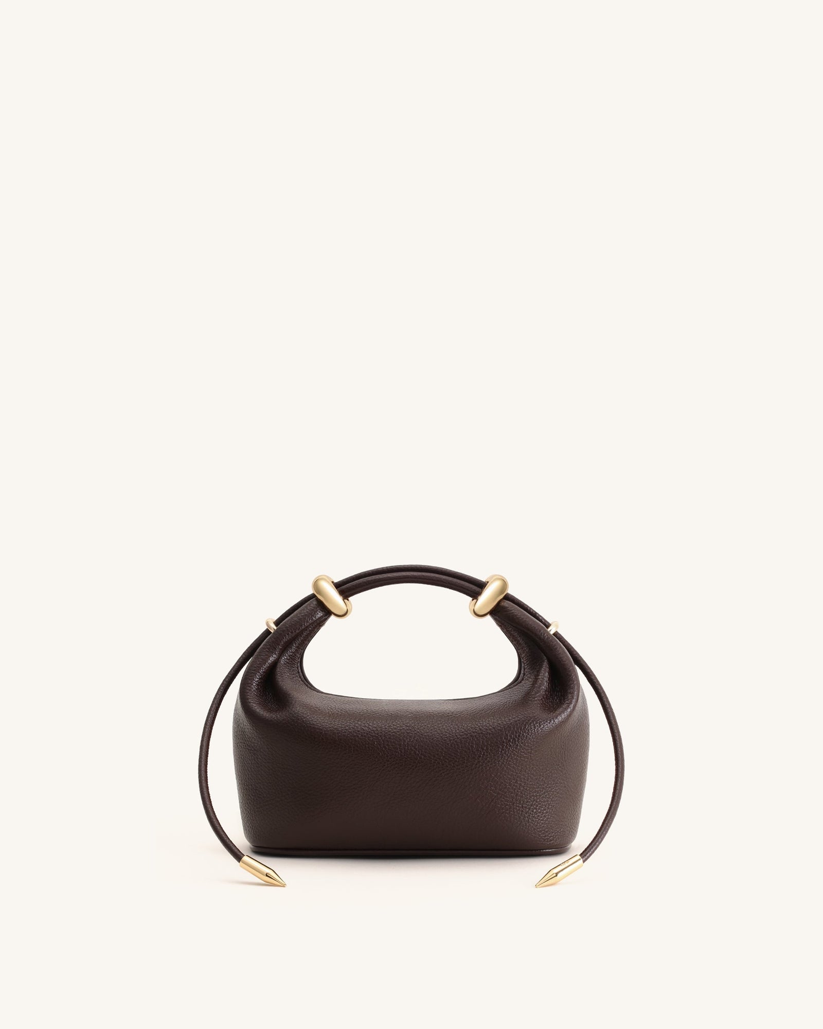 Ellie Metal Ring Embellished Top Handle Bag - Lemon Yellow