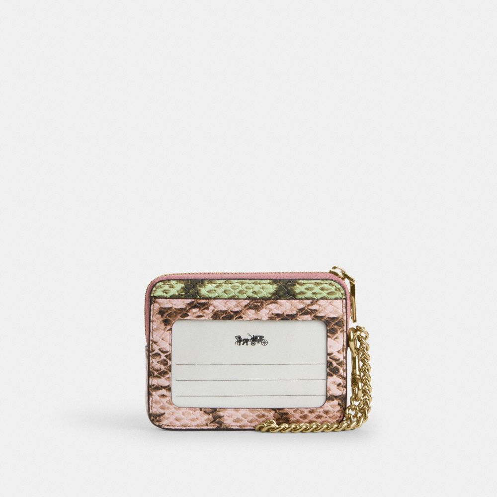 Zip Card Case In Signature Jacquard