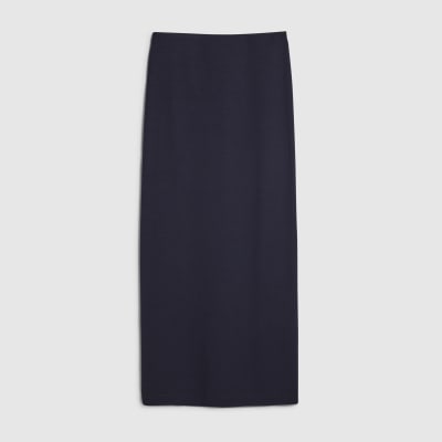 Navy Premium Maxi Skirt