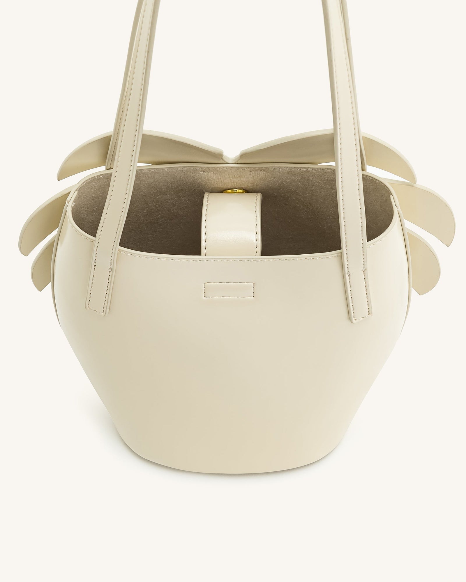Cecelia Leaf Shape Shoulder Bag - Black
