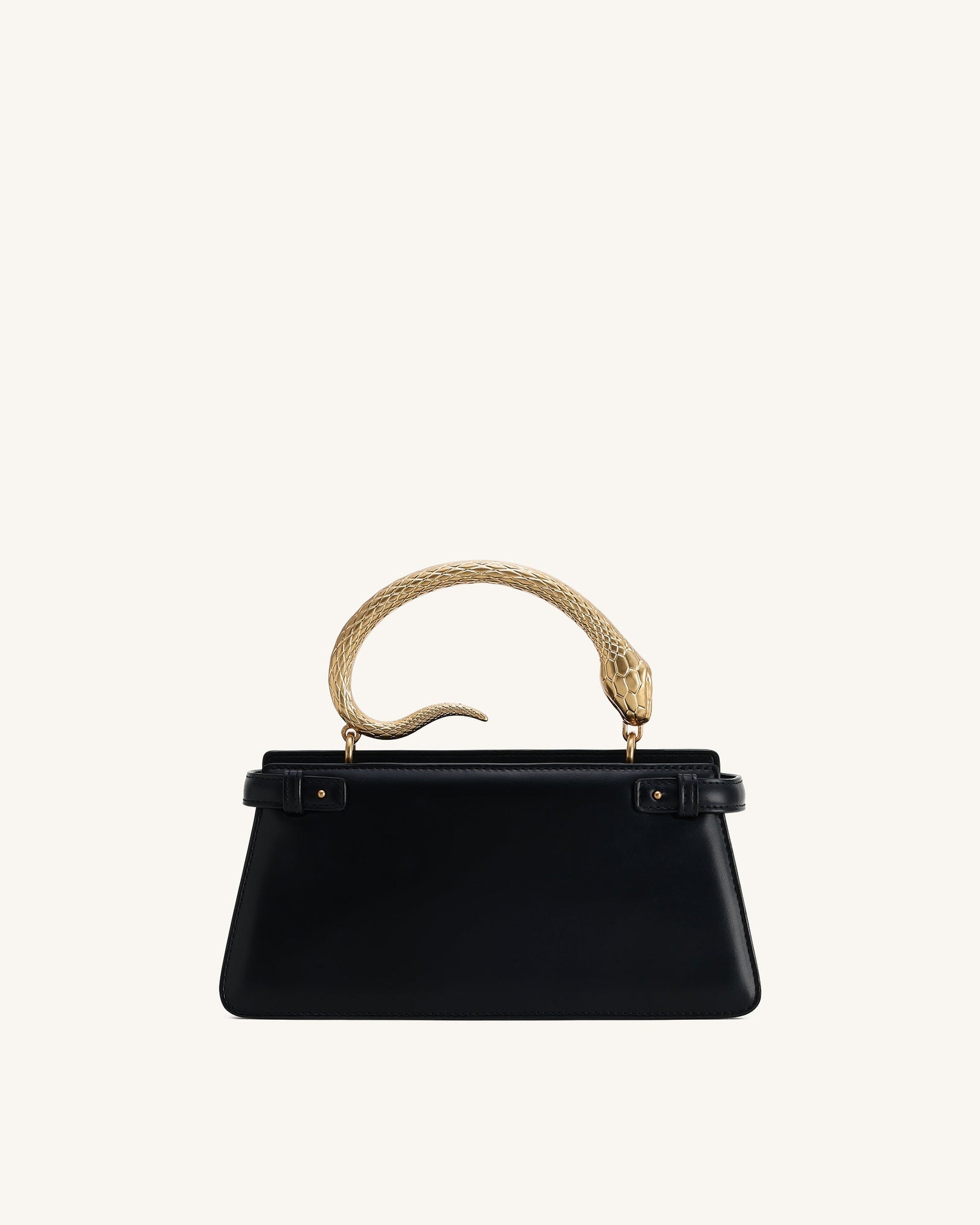 Elena Snake Handle Top Handle Bag - Matcha Green