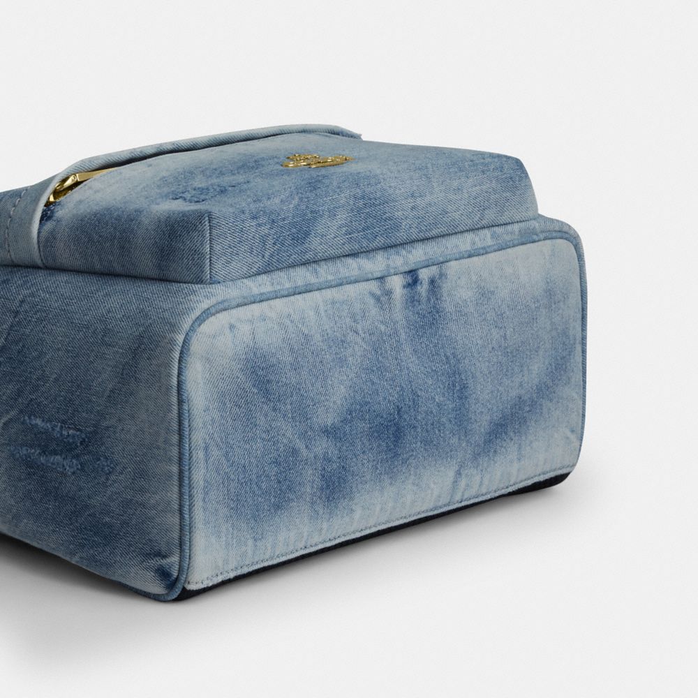 Taylor Small Backpack In Loved Denim