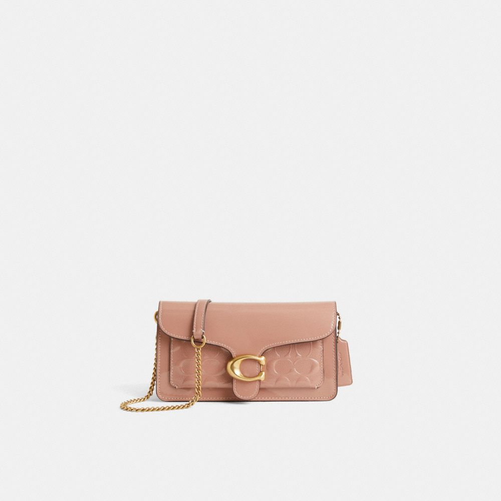Restored Tabby Chain Clutch In Signature Leather