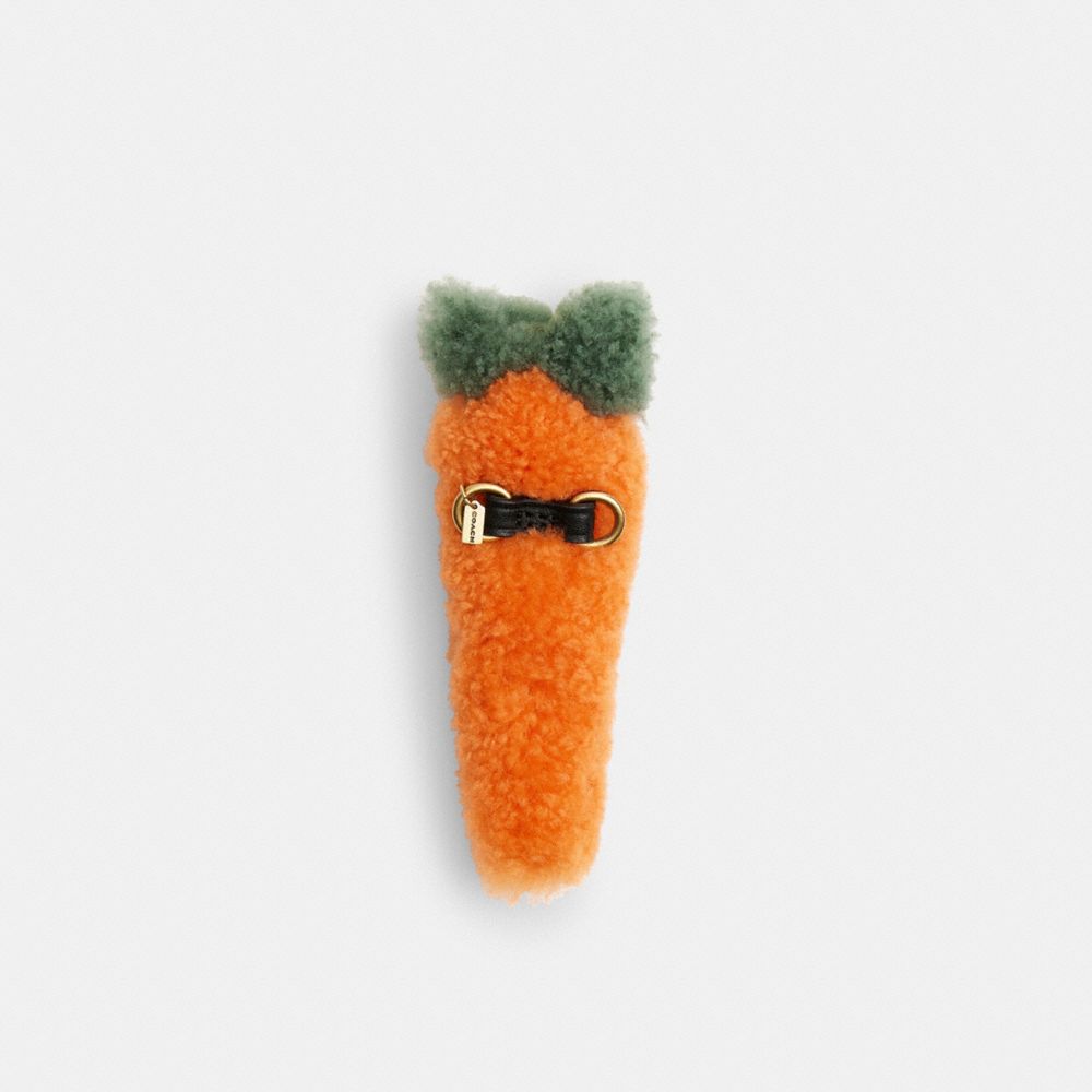Carroty Shoe Charm In Shearling