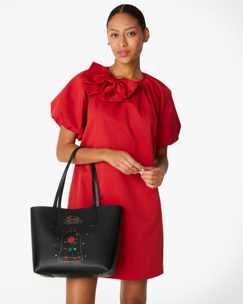 KateSpade Disney X Kate Spade New York Beauty And The Beast Small Tote Black Multi