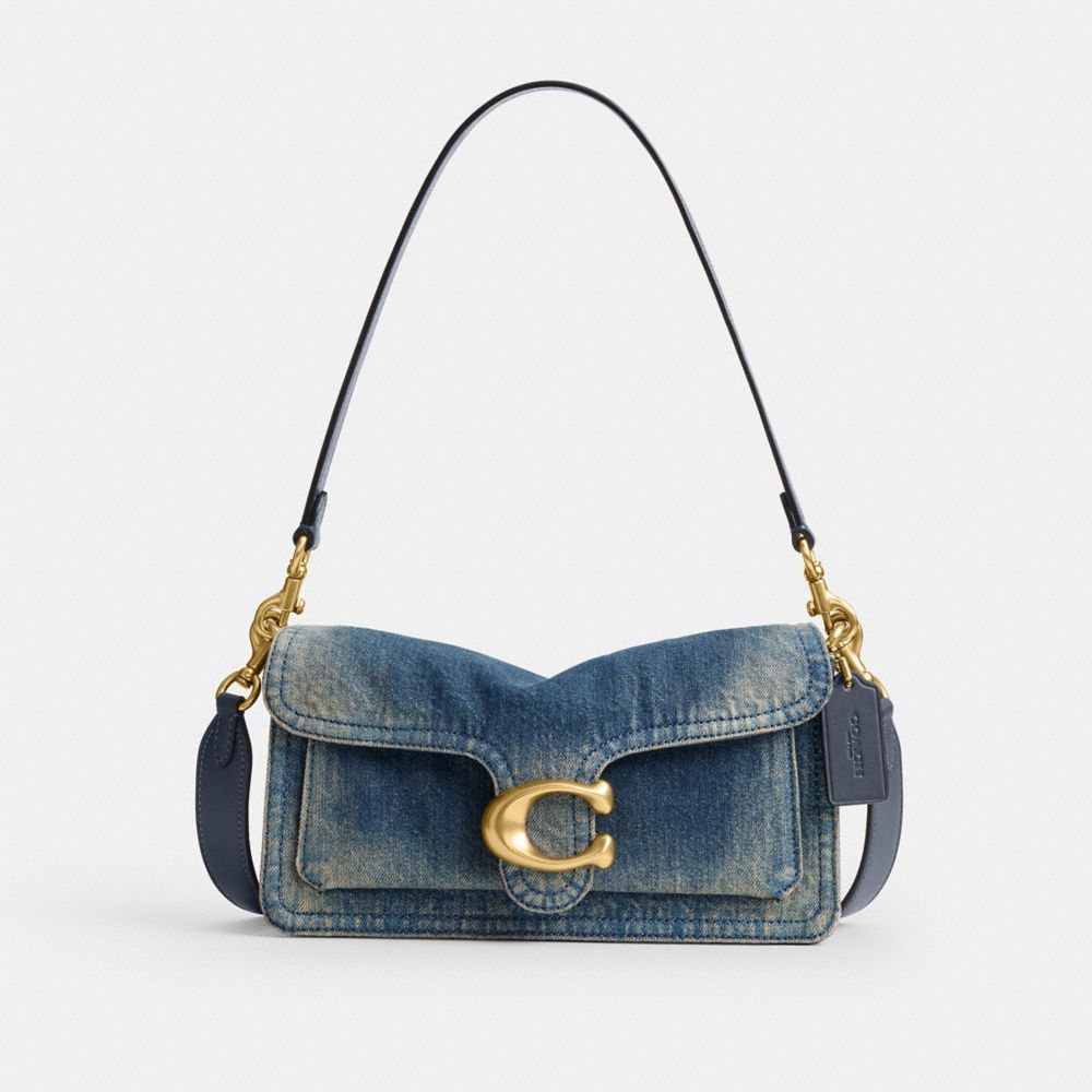 Tabby Shoulder Bag 26 In Regenerative Cotton Denim