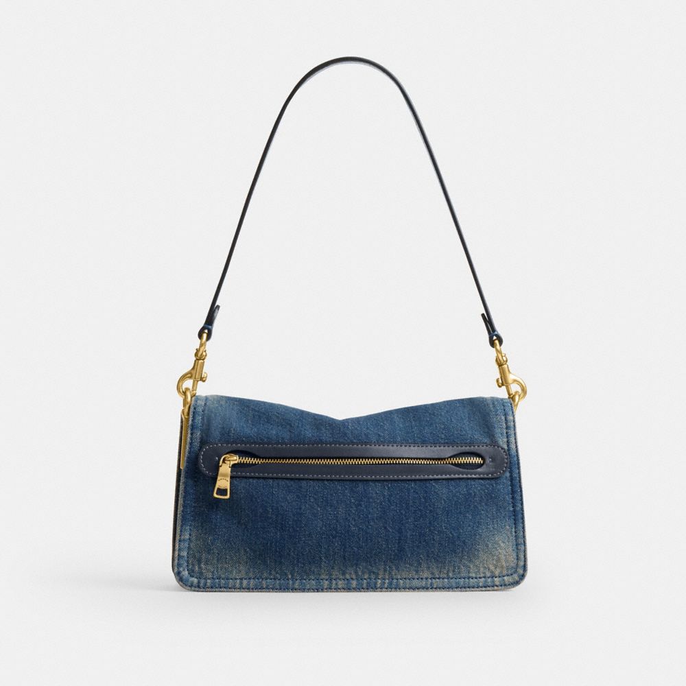 Tabby Shoulder Bag 26 In Regenerative Cotton Denim