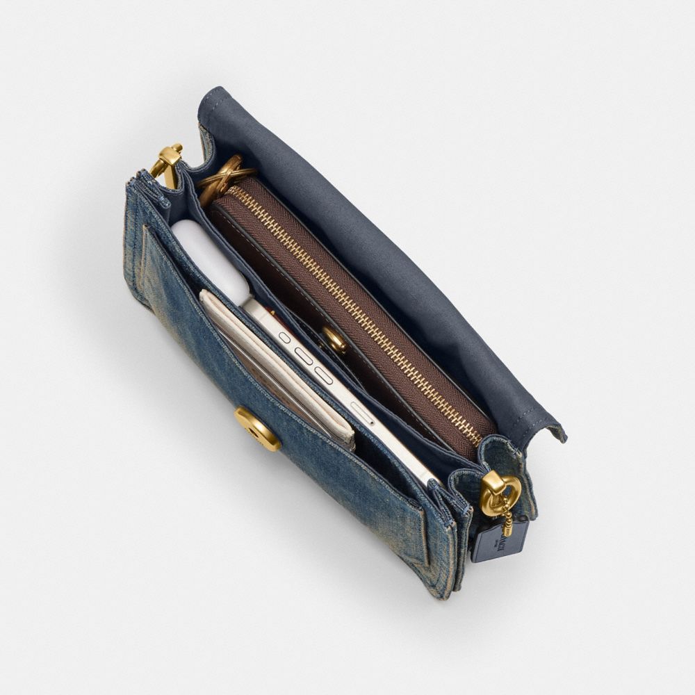 Tabby Shoulder Bag 26 In Regenerative Cotton Denim