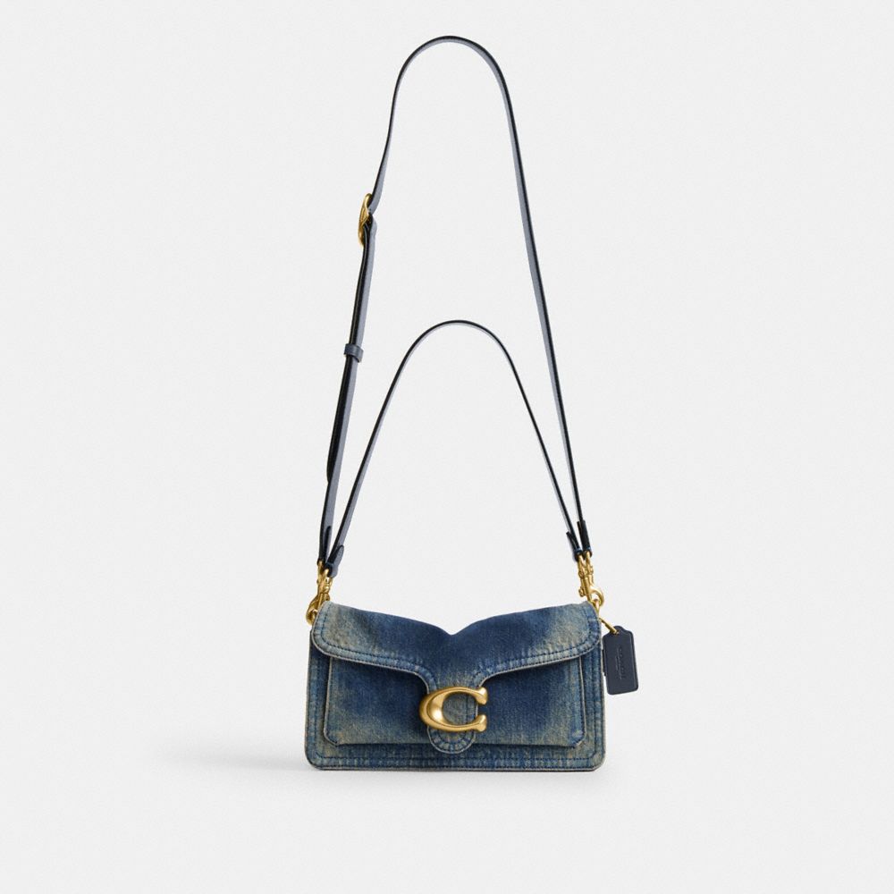 Tabby Shoulder Bag 26 In Regenerative Cotton Denim