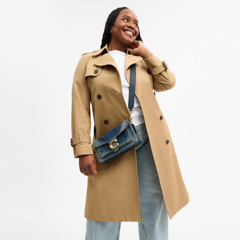 Tabby Shoulder Bag 26 In Regenerative Cotton Denim