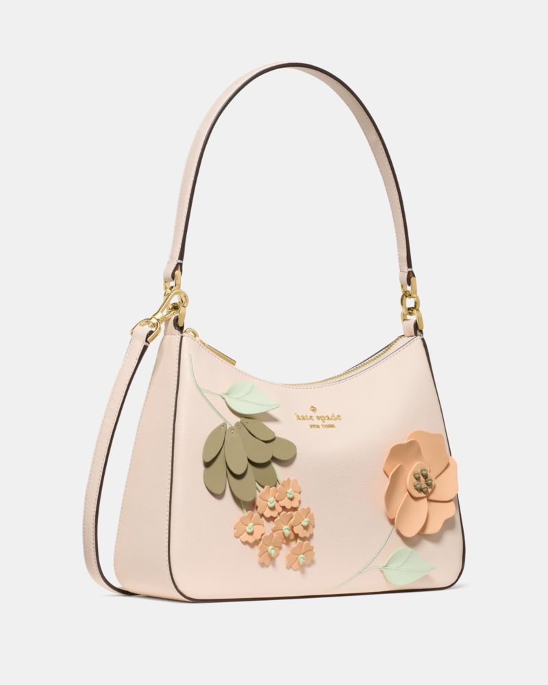 KateSpade Margot Floral Shoulder Bag Fresh Peach Multi