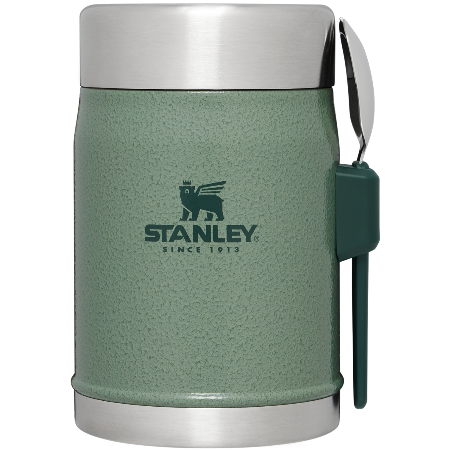 Classic Legendary Food Jar + Spork | 14 OZ Hammertone Green