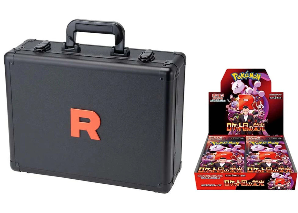 2025 Pokemon Scarlet & Violet Glory Of The Rocket Team Attache Case Set With Booster Box