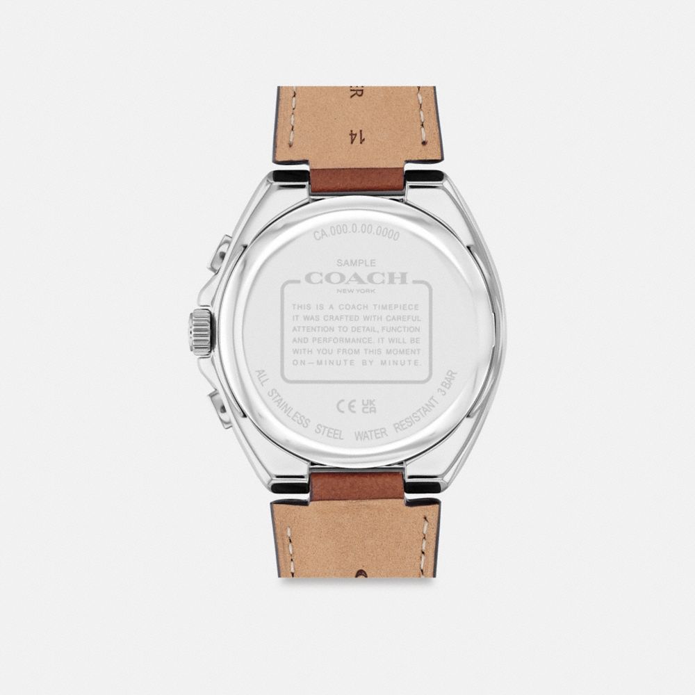 Coach Jackson Watch, 45 Mm Saddle