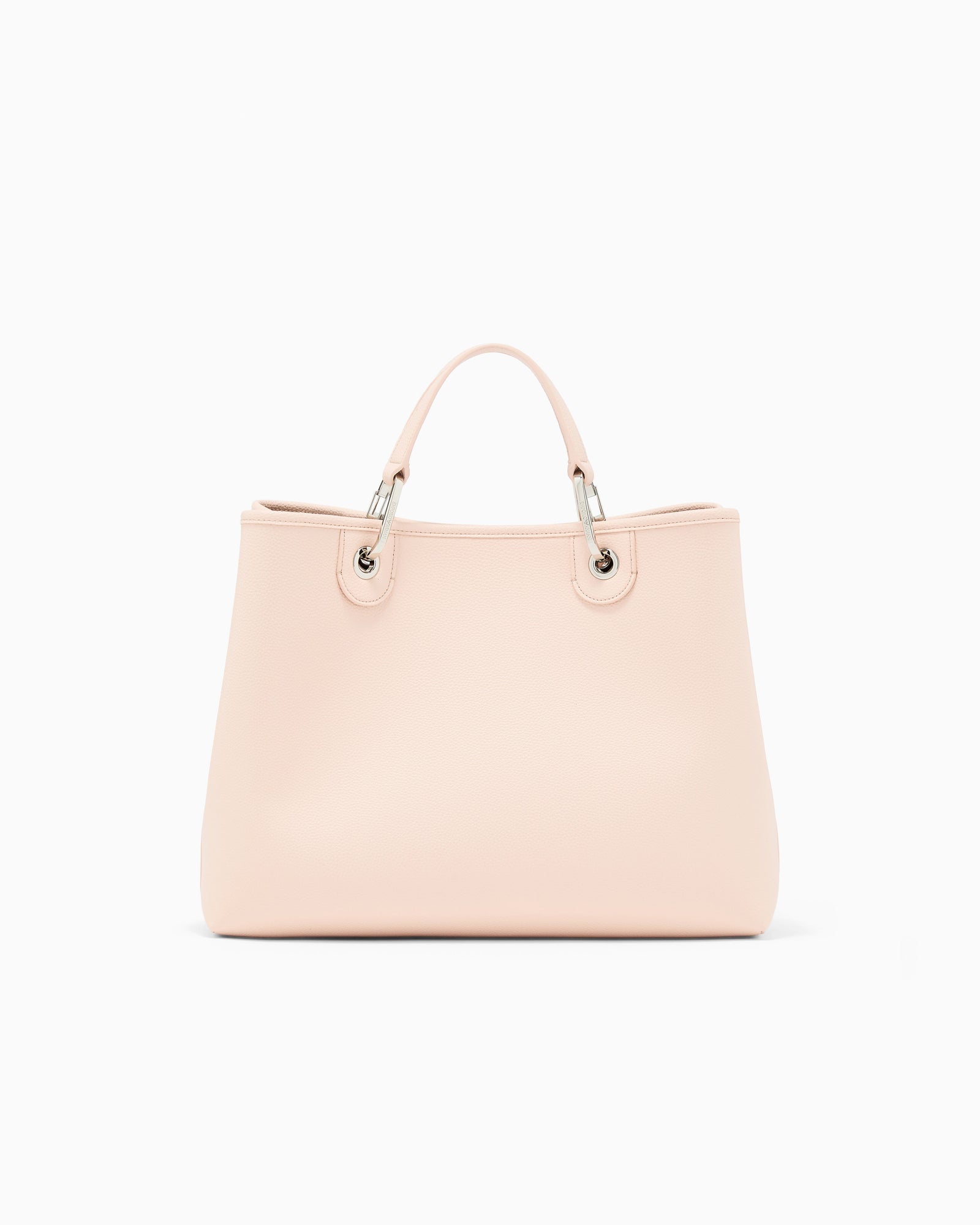 Emporio Armani Shopping bag with a pebbled texture and dual top handles